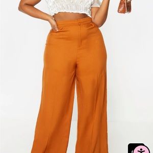 PLT Rust Wide Leg Pants
